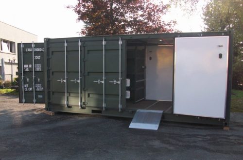 Seecontainer mit Innenausbau