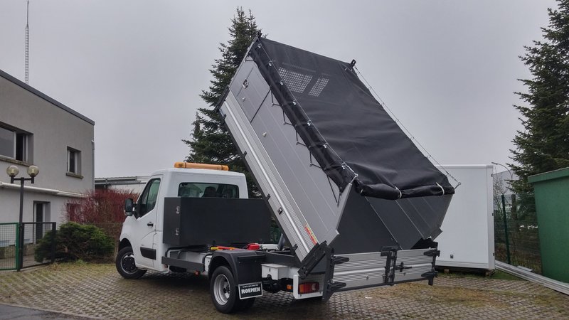 Dreiseitenkipper mit Aluminiumbordwänden